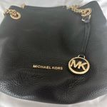 Michael Kors Black mini Shoulder Bag with Gold Accents Photo 6