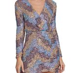 Saylor New  Zigzag Sequin Kinney Mini Eras Dress in X-Small Photo 1