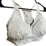 Aerie  White Floral Lace Bralette Size‎ Medium (adjustable straps) Photo 2