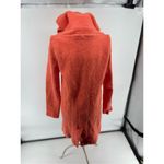 Anthropologie Moth Orange Boiled Wool Hooded Cowl Neck Coat Womens Size XS Orange Photo 11
