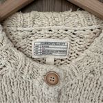 Current/Elliot The Cozy Cardigan Bouclé Chunky Knit Sweater Ivory Cream 1 / S Photo 5