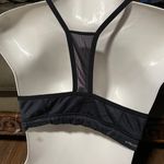 Adidas Sports Bra Striped Gray Black Womens Photo 1