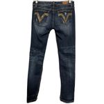 Vigoss  Denim Vintage Junior 3 Medium Blue Wash Grommet Pocket Miami Skinny Jeans Photo 1