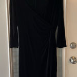 Chico's  Travelers Wrap Dress Large 1 Medium Slinky Photo 0