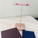 Monica Vinader Siren Stud Earrings, Pink Quartz/Rose Gold, NEW IN BOX Pink Photo 6