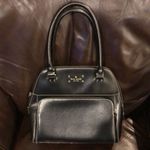 Kate Spade  Black Leather and Gold Zipper Hand Bag Photo 2