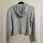 Victoria's Secret PINK Victortia's Secret Gray Cropped Hooded Sweater S Photo 5