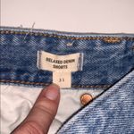 Madewell Distressed High Waist Light Blue Relaxed Denim Cut Off Booty Shorts 31 Photo 13