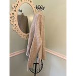 Free People Cream Arctic Fox Mock Neck Zip Back Oversized Wool Blend Sweater S Photo 4