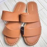 American Eagle  Outfitters Women's Cognac  Double Strap Low Heel  Sandals Sz 10 Photo 5