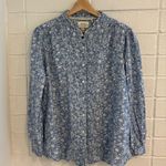 Barbour  x Laura Ashley floral button up shirt in blue and white Photo 1