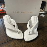 Good American  white clear block heels Photo 1