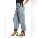 NWT CIRCUS NY High Waist Wide Leg Crop Jeans‎ Size 25 in StrongMan Acid Wash Blue Photo 2