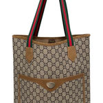 Gucci Vintage  Plus GG Monogram Large Coated PVC Tote Bag Photo 0