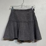 Mustard Seed Washed Black Mini Tie Back Denim Skirt Sz M Photo 0