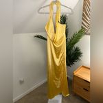 Elliatt  GWENETH GOWN‎ Satin Halter butter Yellow Xs Photo 4