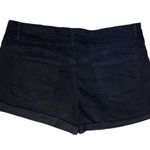 Women Junior Casual Summer Mid Waist Stretchy Denim Black Jean Shorts Size XXL Photo 1