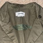 Zadig & Voltaire Virginia Camo Skull Lurex Embroidered Military Jacket Green M Photo 8