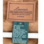 Ralph Lauren A8 Lauren  Suede Tan Utility Vest Size Small Zip Front Pockets Photo 1