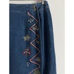 Ruff Hewn Vintage Maxi Denim Wrap Skirt Deadstock Western Boho Women Size 10 Photo 2