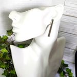 Silver and Black 5 Strand Layer Necklace and Earrings Set New Photo 4