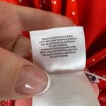 Anne Klein  Red Polka Dot‎ Faux Wrap Blouse Size 2X Stretch Retro Long Sleeve Photo 8