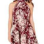 B Darlin Macy's B. Darlin Floral Halter Formal Mini-Dress Size 3/4 New With Tags Photo 0
