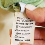 NEW Square Neck Ribbed Mini Dress Khaki Green size Small Photo 6