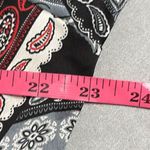 SheIn Curve 3XL Black Red Bandana Paisley Print Boho Long Sleeve Maxi Dress Photo 7