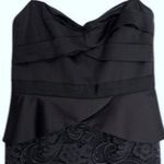 BCBGMAXAZRIA  Dress Womens Size 12 Black Lace Pencil Strapless Cocktail NWT Photo 1