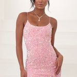 Lucy in the Sky Pink Sequin Dress Photo 0