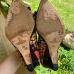 Vivienne Westwood Authentic  floral bow toe heels blue red cream fabric Photo 3