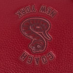 Coach Red New Year Corner Zip Wristlet With Snake Graphic Photo 2