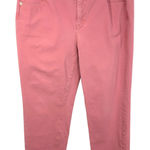 Isaac Mizrahi  LIVE! Size 14P Jeans Denim Pants Pink Straight Leg High Rise 271‎ Photo 0
