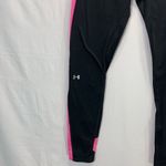 Under Armour Coldgear Stripe Inset Leggings Black and Pink Size Medium Photo 11