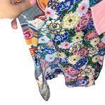 Maeve  Anthropologie floral bird geometic art tunic cold shoulder top 756 Photo 4