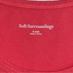 Soft Surroundings  Lagenlook Coastal Coral Sleeveless Tank Dress Photo 2