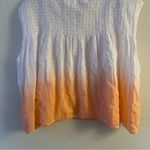 Free People  Womens Little Bit of Something Ombre Blouse Pink Combo New Small Photo 10