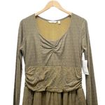 Athleta NWT Perfect Packer Midi Dress Old Gold Fireworks Border Size Large NEW Photo 6