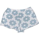 PacSun Womens Flower Power Blue White Floral Cotton Drawstring Shorts Size XS Photo 5