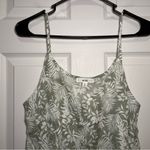 Anthropologie Mine Size Medium Sage Green White Palm Fronds Vacation Beach Top Photo 7