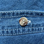 Vintage Disney Winnie the Pooh Embroidered Denim Shirt – S – 90s Y2K Blue Photo 7