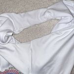 Bar III Bar lll White Smocked Plunging One-Piece Swimsuit Photo 5