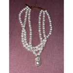 petit moments Adelaide Necklace in Pearl Womens Multi strand White Photo 2