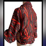 NWT Samuel Dong XL Black Red Textured Crinkle Tie Photo 3