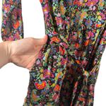 Boden Flo Cotton Midi Shirt Dress Black Carnation Floral NEW Womens UK 12P US 8P Photo 3