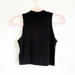 Boohoo NWT Black Tall Victoria Mock neck crop top sz 6 Photo 3