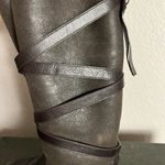 Via Spiga Brown Sheepskin Tall Leather Riding Boots Size 6.5 Photo 3