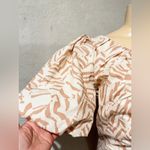 A New Day  One Shoulder Mini A-Line Dress in cream abstract from the brand. 4 Photo 2