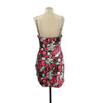 Cinq à Sept Whitney Floral Print Slip Dress‎ Black Pink Size 8 Photo 6